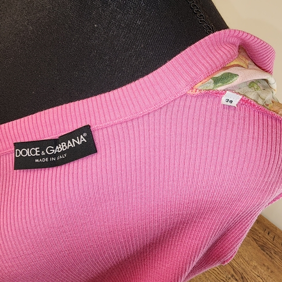 Dolce & Gabbana Printed Silk Panelled Cardigan. - Picture 12 of 15